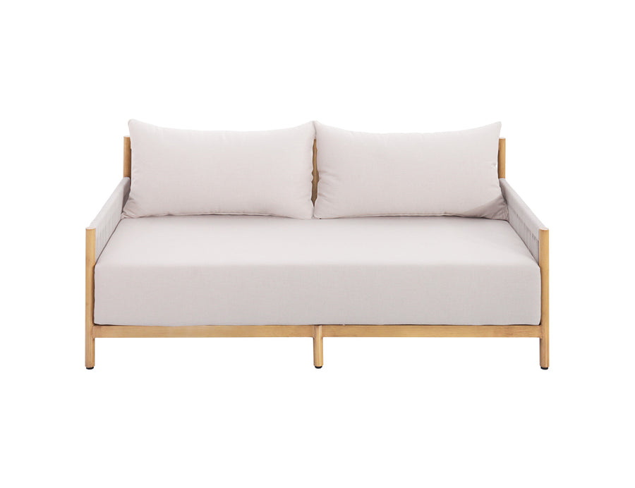 Goldfinch Aluminium and Rope Loveseat