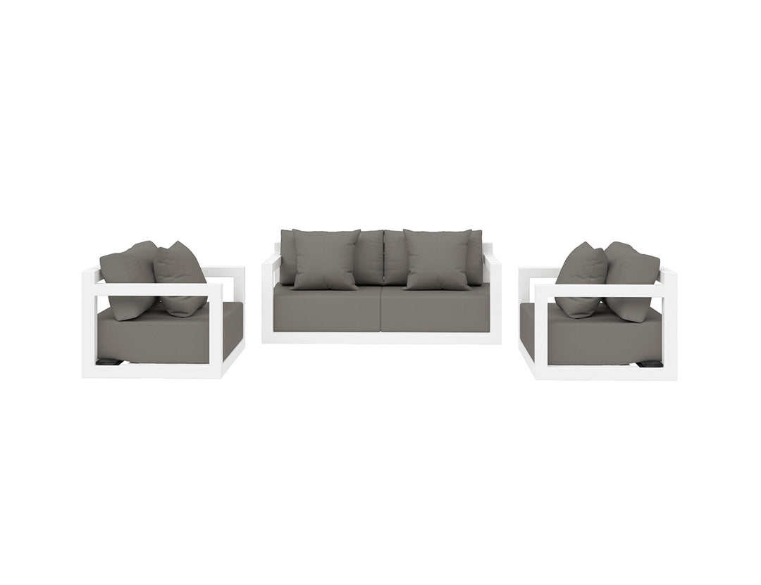 Ibis 2.0 Outdoor Sofa Sectional Loveseat Set - 3pcs