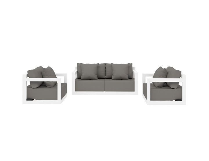 Ibis 2.0 Outdoor Sofa Sectional Loveseat Set - 3pcs