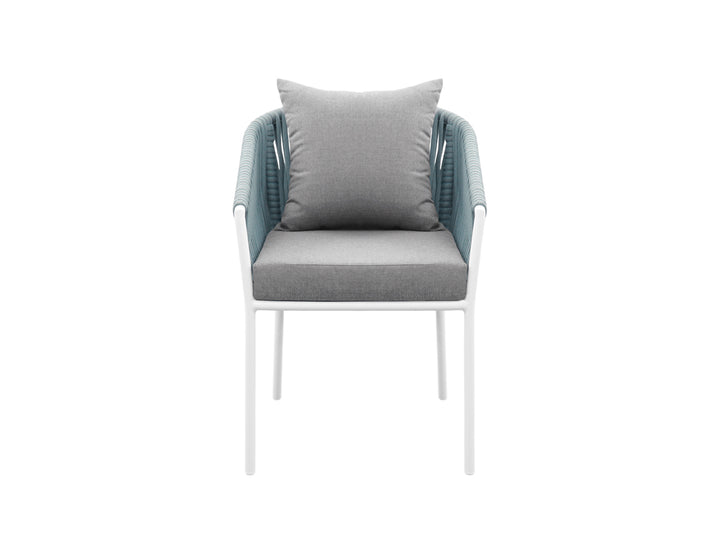 Kereru Aluminium and Rope Outdoor Dining Chair