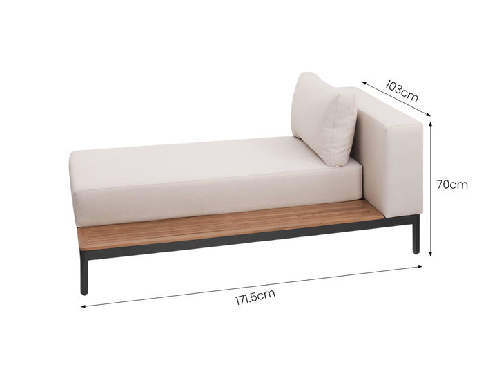 Hornbill Outdoor Sofa With Ottoman 3PCS