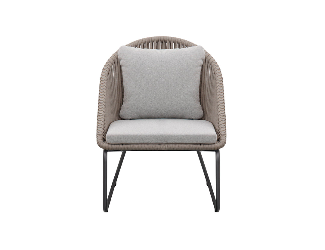 Rifleman 2.0 Aluminium And Rope Outdoor Patio Dining Chair