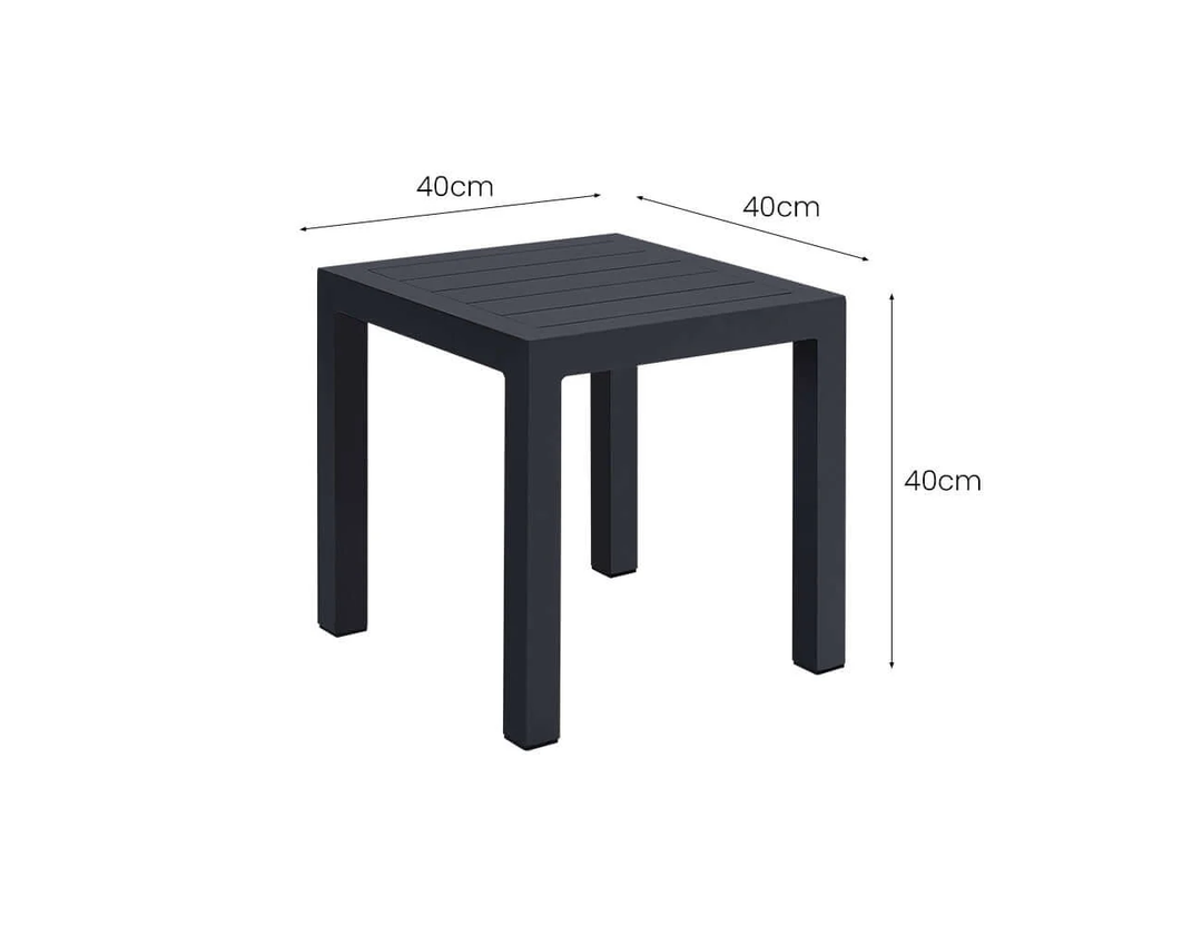 Sandpiper 2.0 Outdoor  Conversation Set With Square Coffee Table- 3PCS