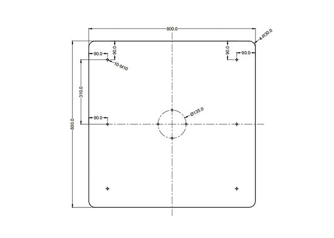 Steel Umbrella Base for 3m Umbrellas – 100kg