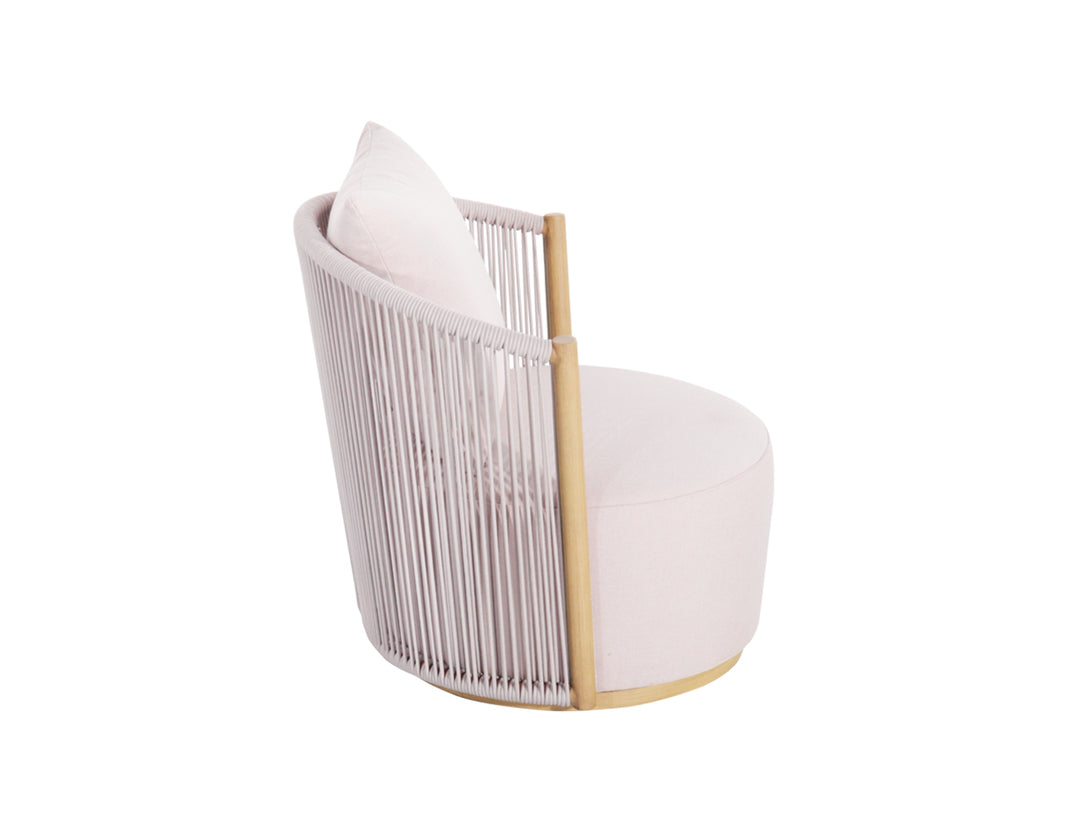 Goldfinch Single Round Aluminium and Rope Sofa