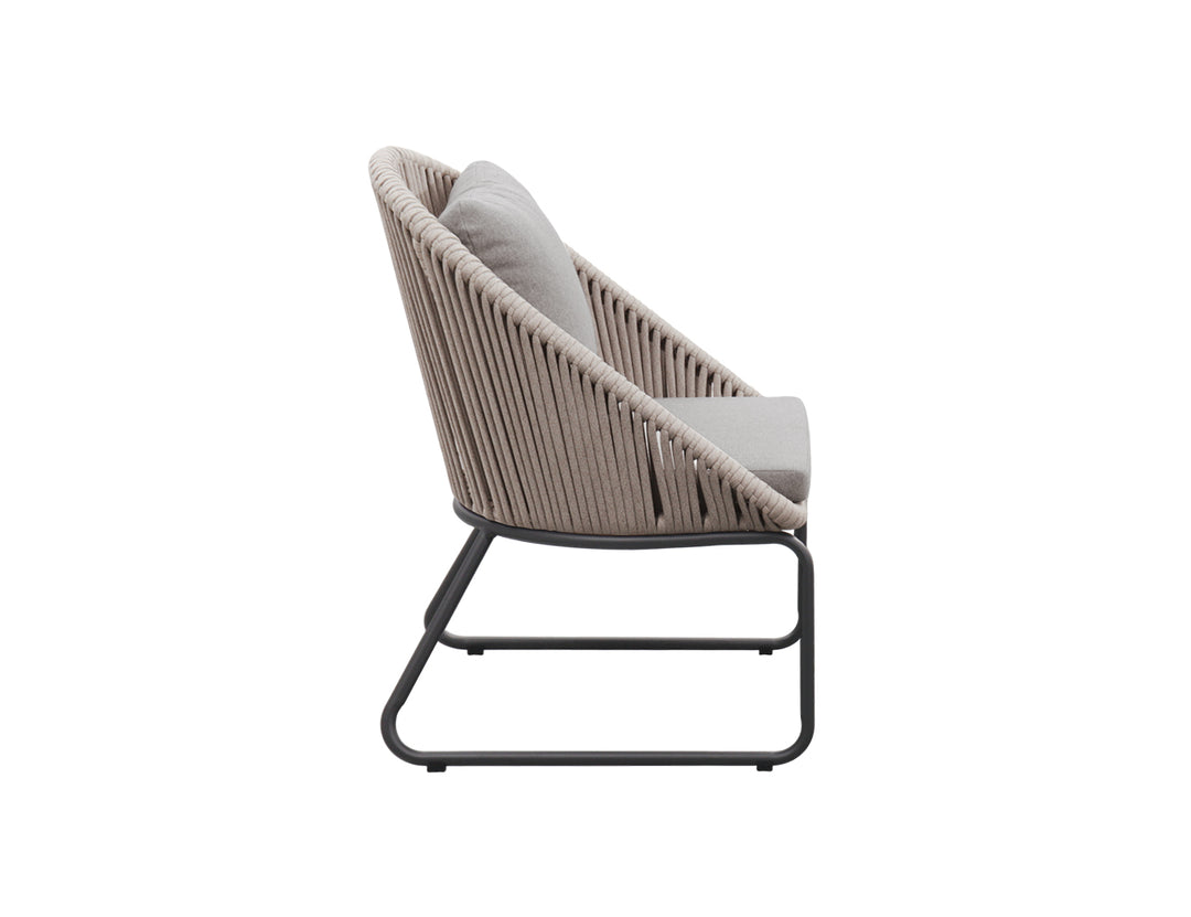 Rifleman 2.0 Aluminium And Rope Outdoor Patio Dining Chair