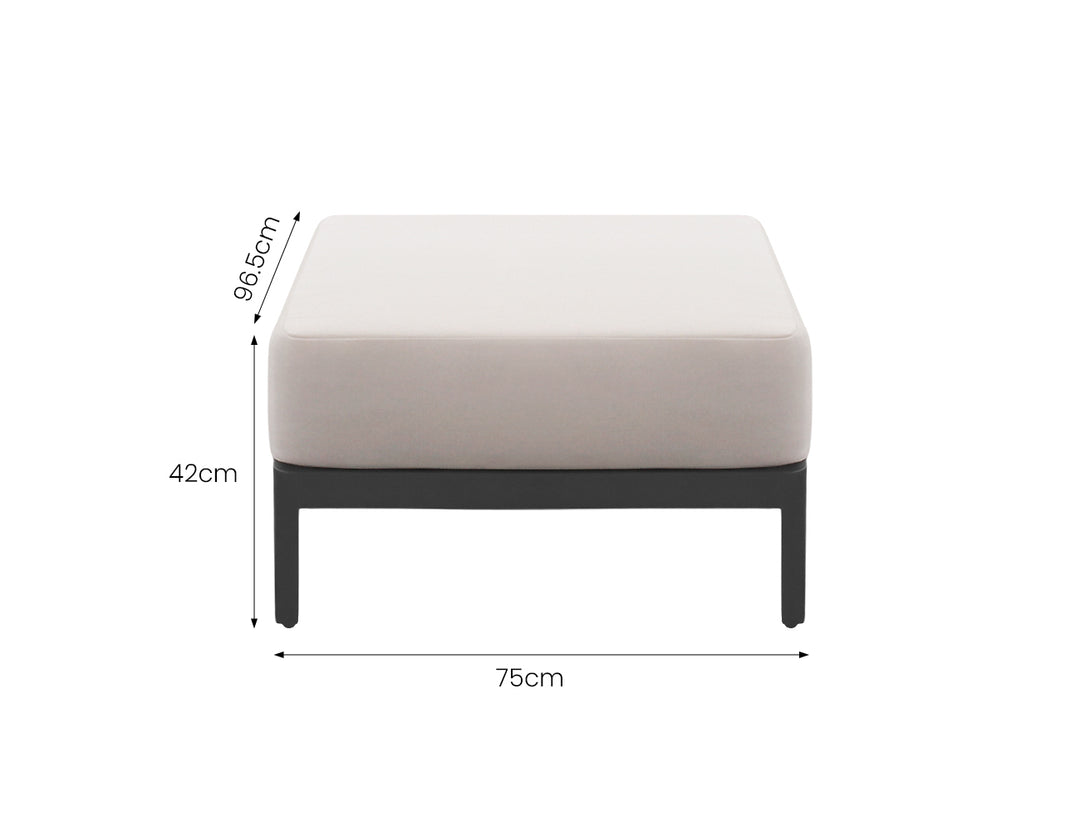 Hornbill Outdoor Sofa With Ottoman 3PCS