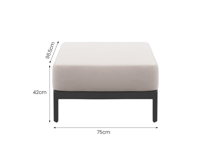 Hornbill Outdoor Sofa With Ottoman 3PCS