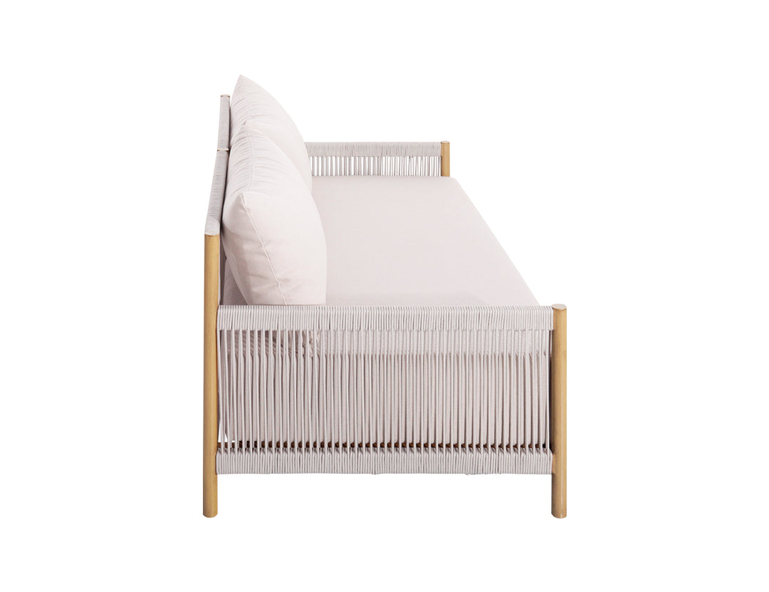 Goldfinch Loveseat Aluminium and Rope Sofa