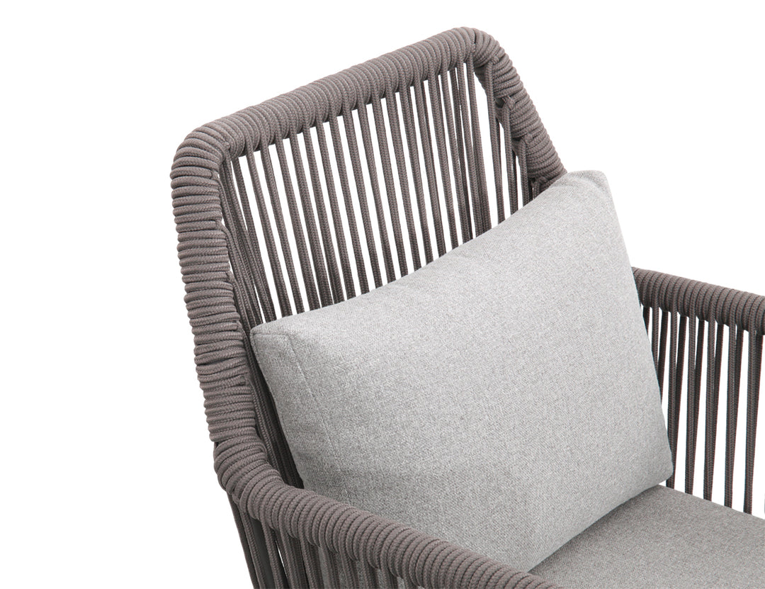 Falcon Aluminium And Rope Outdoor Dining Chair