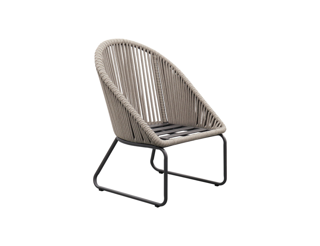 Rifleman 2.0 Aluminium And Rope Outdoor Patio Dining Chair