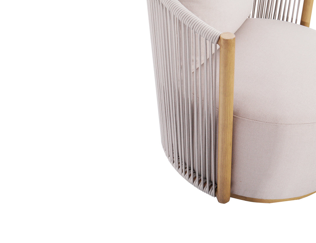 Goldfinch Aluminium and Rope Swivel Chair