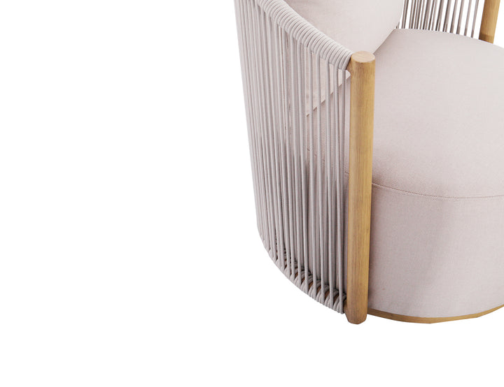 Goldfinch Aluminium and Rope Swivel Chair