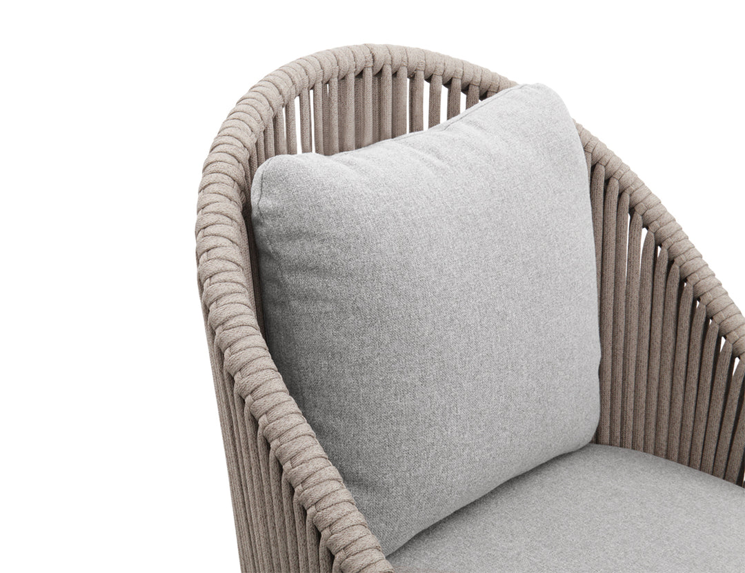 Rifleman 2.0 Aluminium And Rope Outdoor Patio Dining Chair