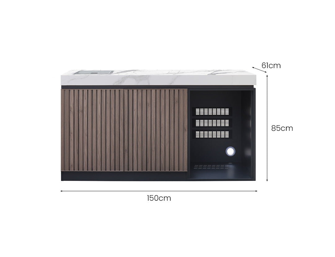 Libra Outdoor Kitchen Cabinet-1500×610×850mm
