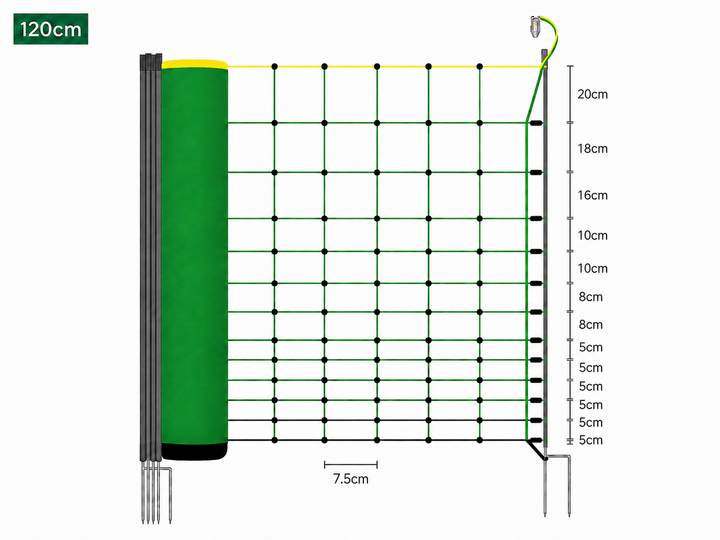 Electric Poultry Netting - 50m x 120cm