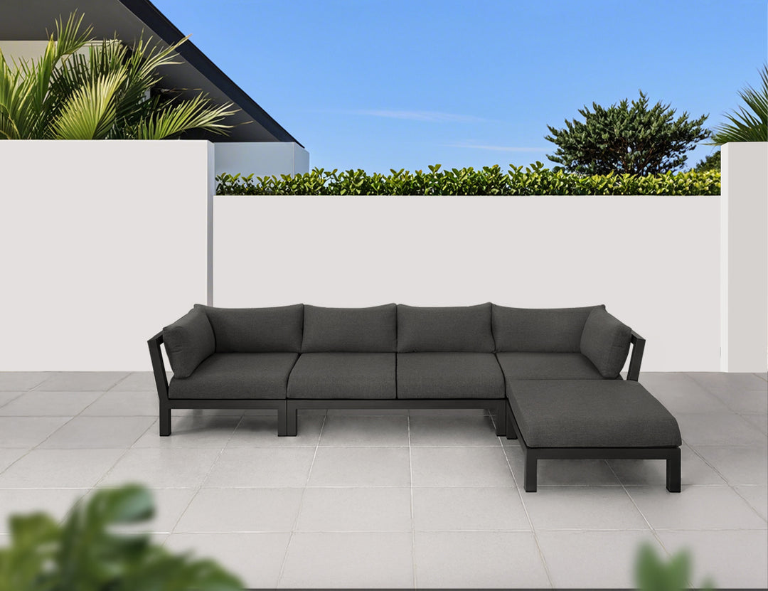 Newport Aluminium Outdoor Loveseat Sofa Set - 4PCS