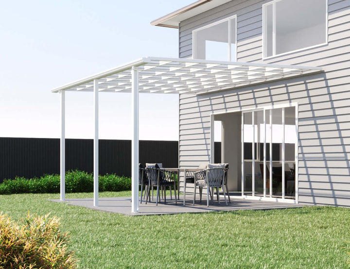 5 X 4m Wall Mounted Patio Cover