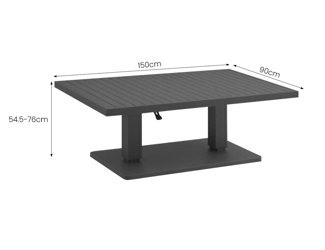 Curlew Height Adjustable Table
