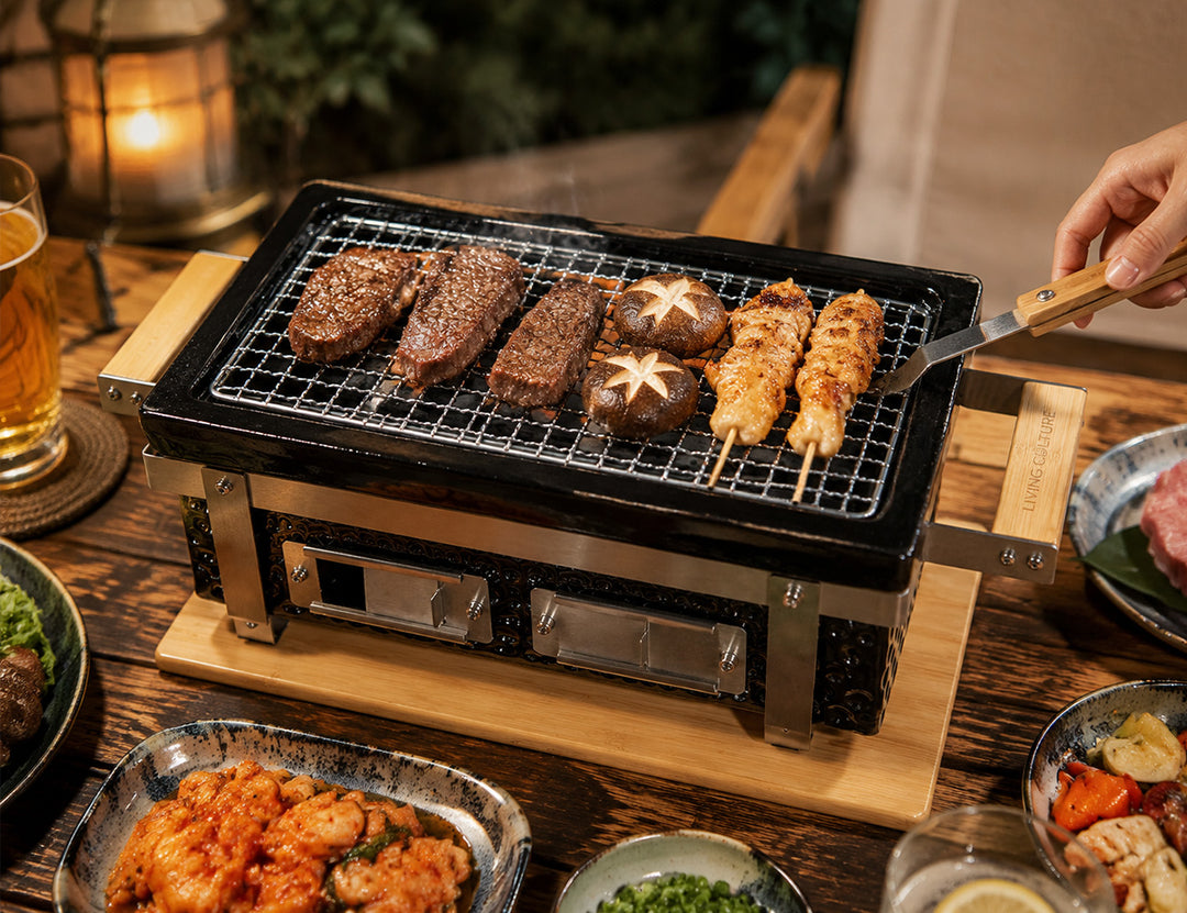 Portable Outdoor Hibachi Tabletop BBQ Grill - Rectangular