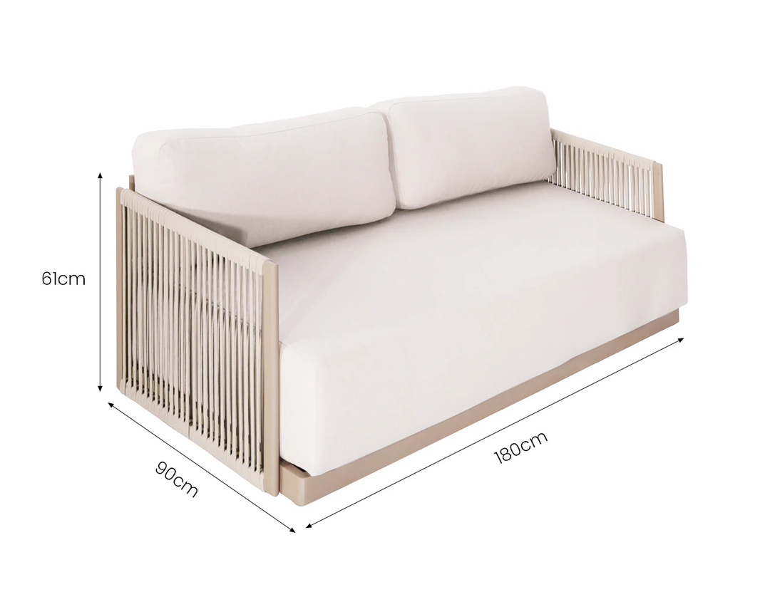 Godwit Outdoor Rope Sofa Set - 6 Seat