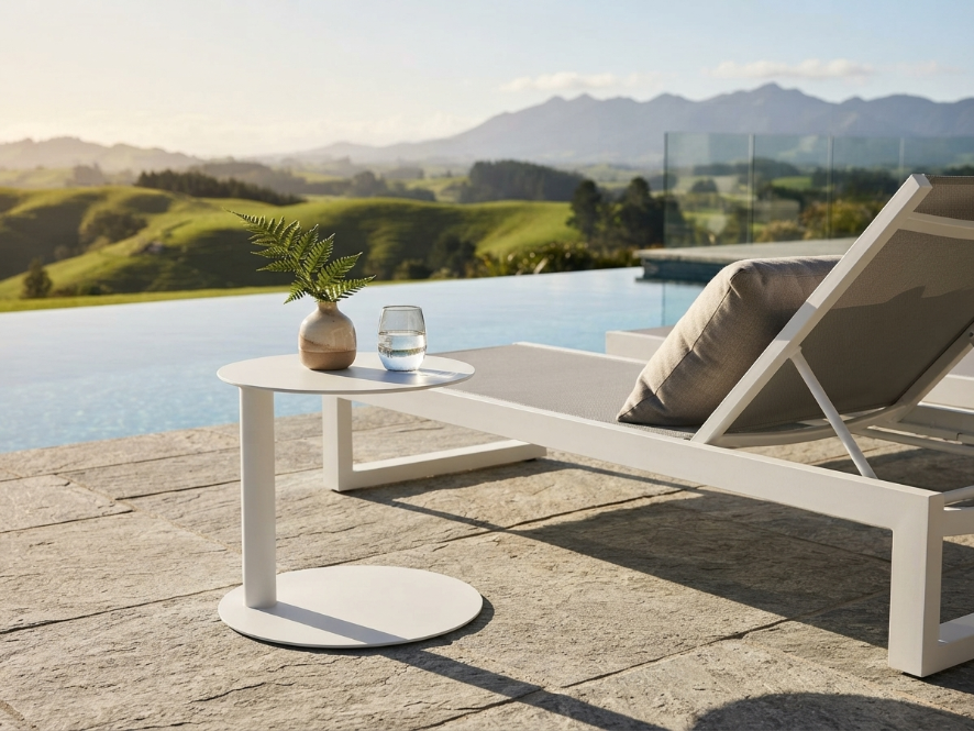 Chilia Round Aluminium Side Table