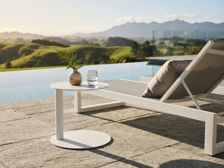 Chilia Round Aluminium Side Table