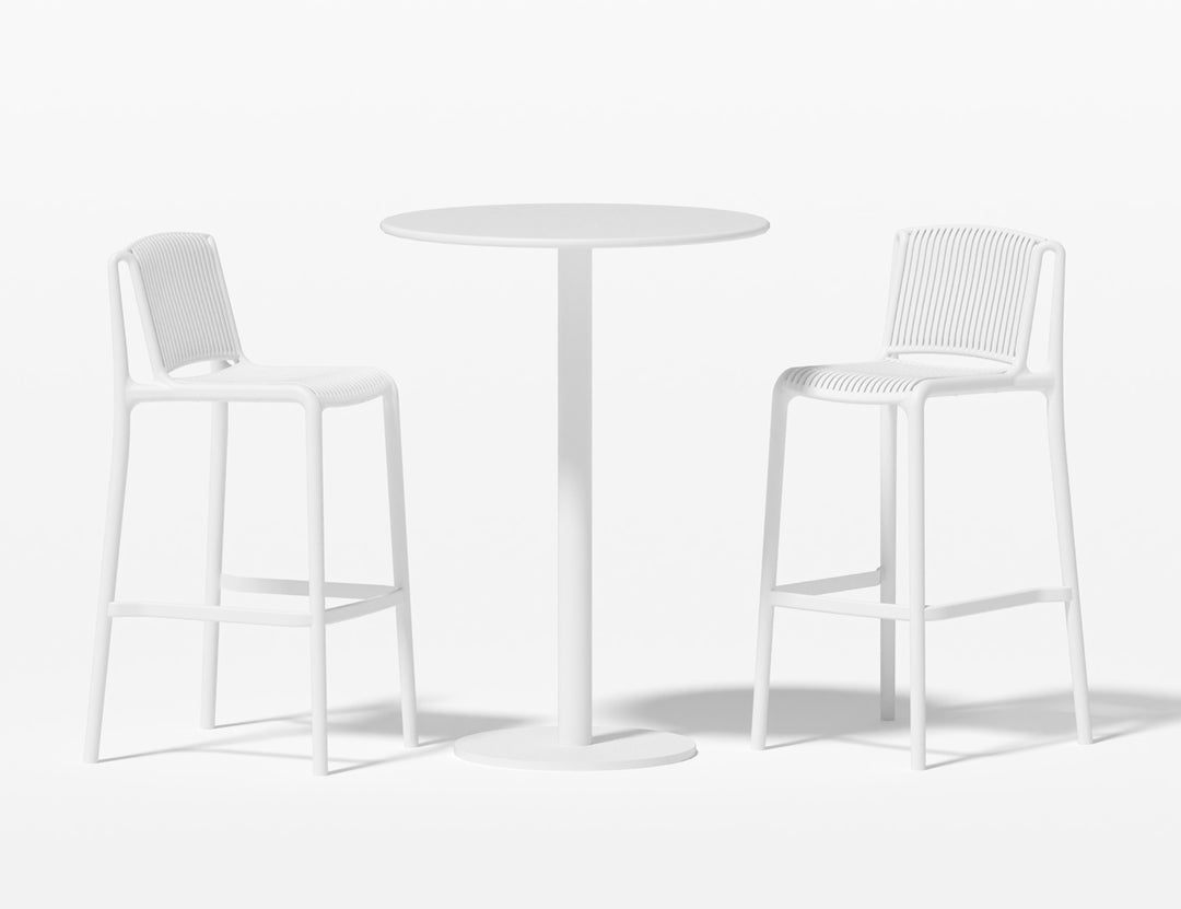 Robin Table With Alma Chairs 3-Piece Outdoor Bar Set