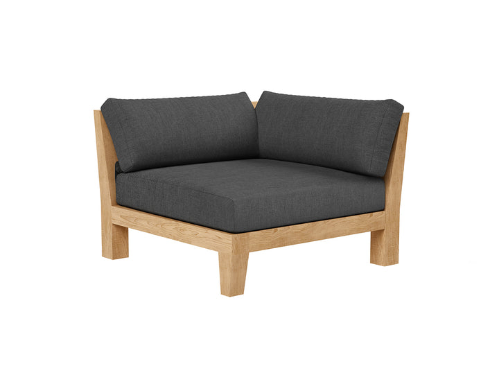 Newport Teak Outdoor Sofa  L Sectional - 4 Seat