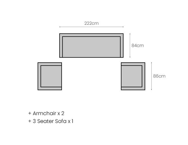 Sandpiper 2.0 Outdoor Sectional Centre Sofa, Colour: Grey,