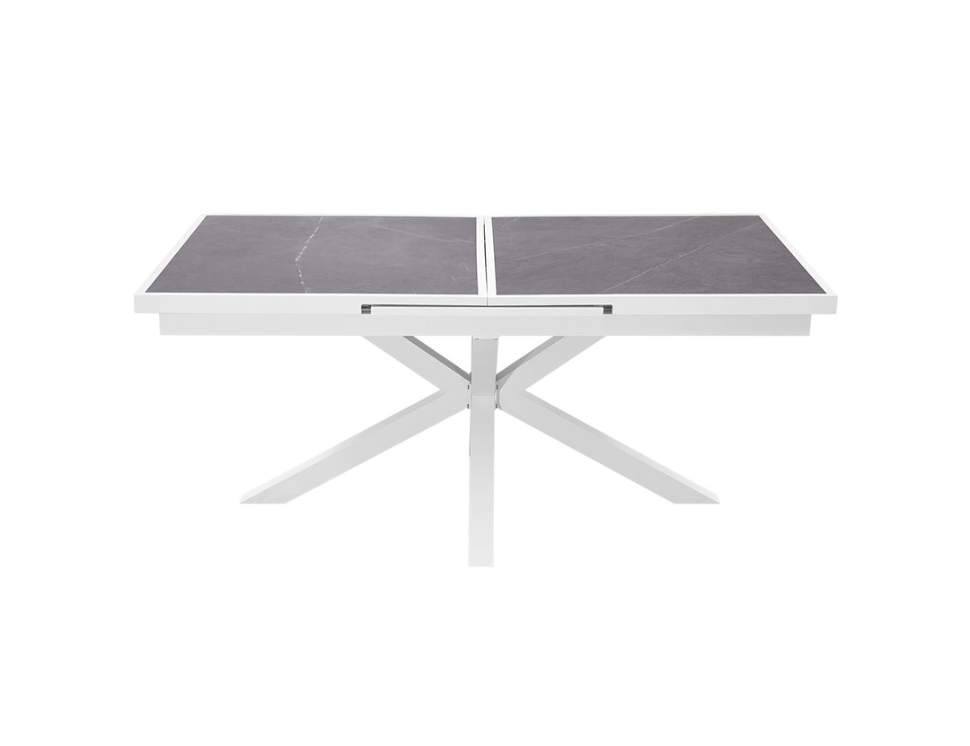 Ceramica Extendable Dining Table, Colour: White,