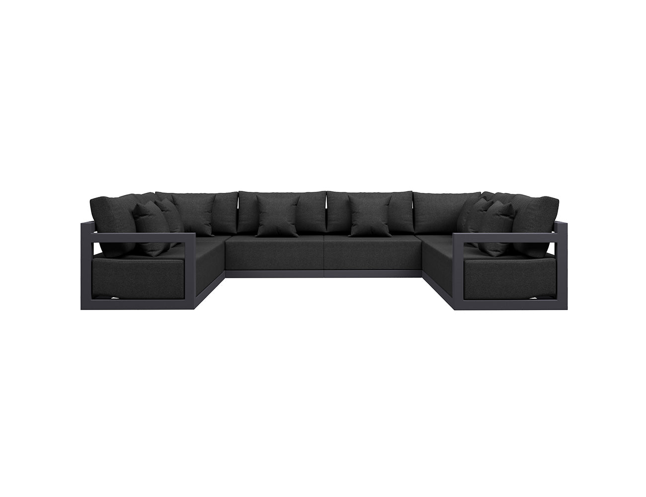 Ibis 2.0 Outdoor Corner Sofa Sectional U-Shape Set  - 6pcs