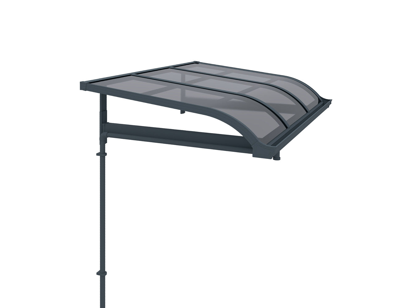 Country Window / Door Awning Canopy Collection, Size: 2 x 1.5m, Colour: Grey