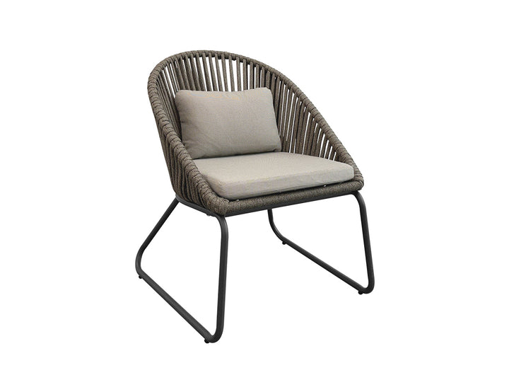 Rifleman Aluminium And Rope Outdoor Patio Dining Chair