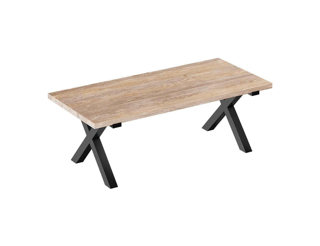 Fortico X-leg Teak Table 220cm