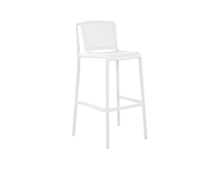 Alma Outdoor Bar Chair, Colour: White,