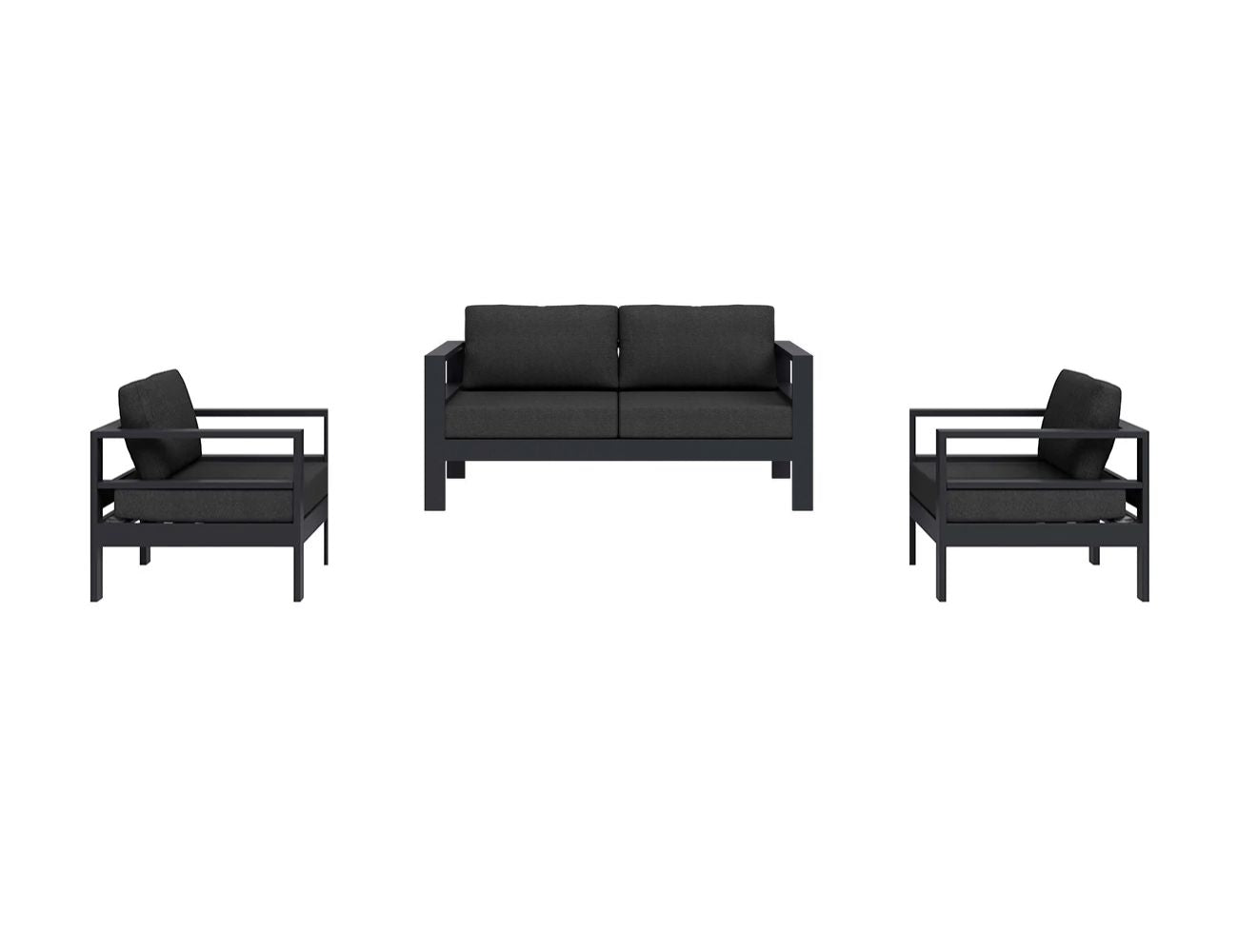 Sandpiper 2.0 Outdoor Sofa Sectional Loveseat Set- 3PCS
