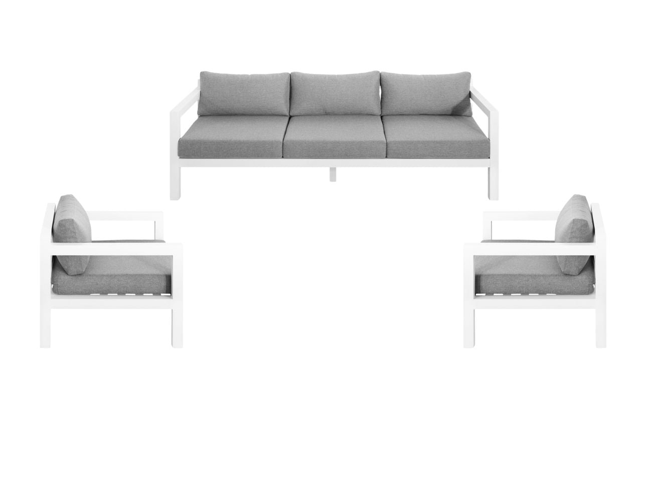 Frao Outdoor Sofa Sectional 3 Seater Set- 5 Seat