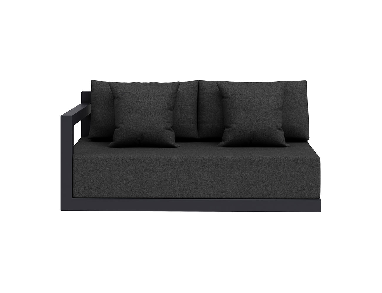 Ibis 2.0 Oversized Outdoor Right Sofa, Colour: Grey Frame / Grey Fabric,