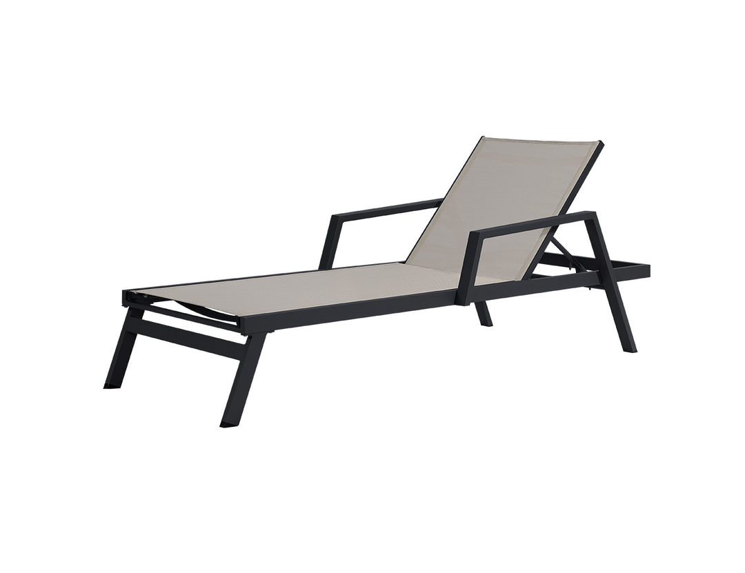 Dotterel Sun Lounger, Colour: Grey,