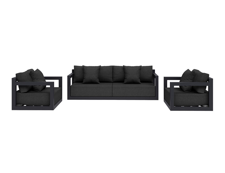 Ibis 2.0 Outdoor Sofa Sectional 3 Seater Set - 3pcs