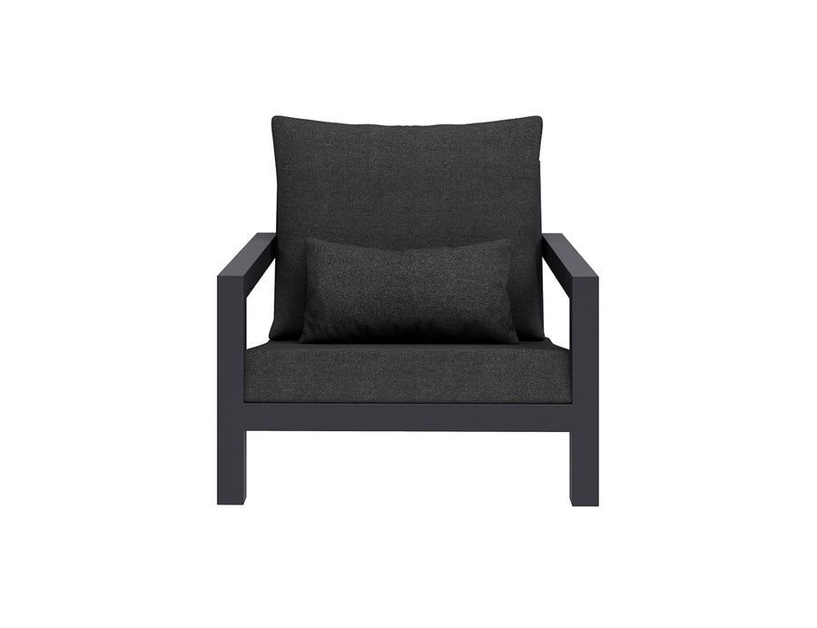 Viana 2.0 Aluminium Outdoor Armchair1, Colour: Charcoal Grey,