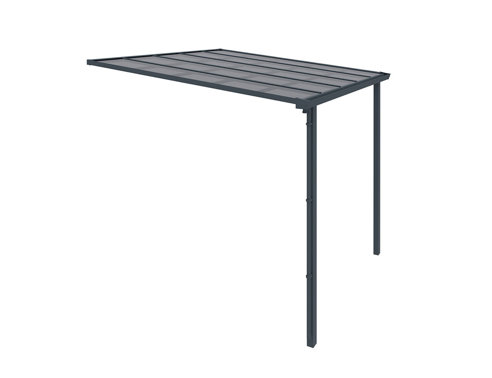 Urban Wall Mounted Patio Cover Collection, Size: 3 x 3m, Colour: White / Light Grey