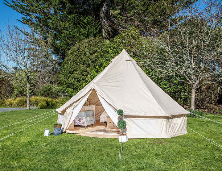 4 meter bell tent 4m Bell Tent – Waterproof & Luxury Glamping Tent