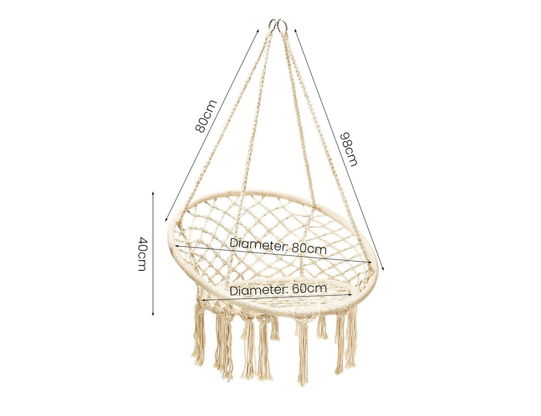 Large Macrame Swing Chair