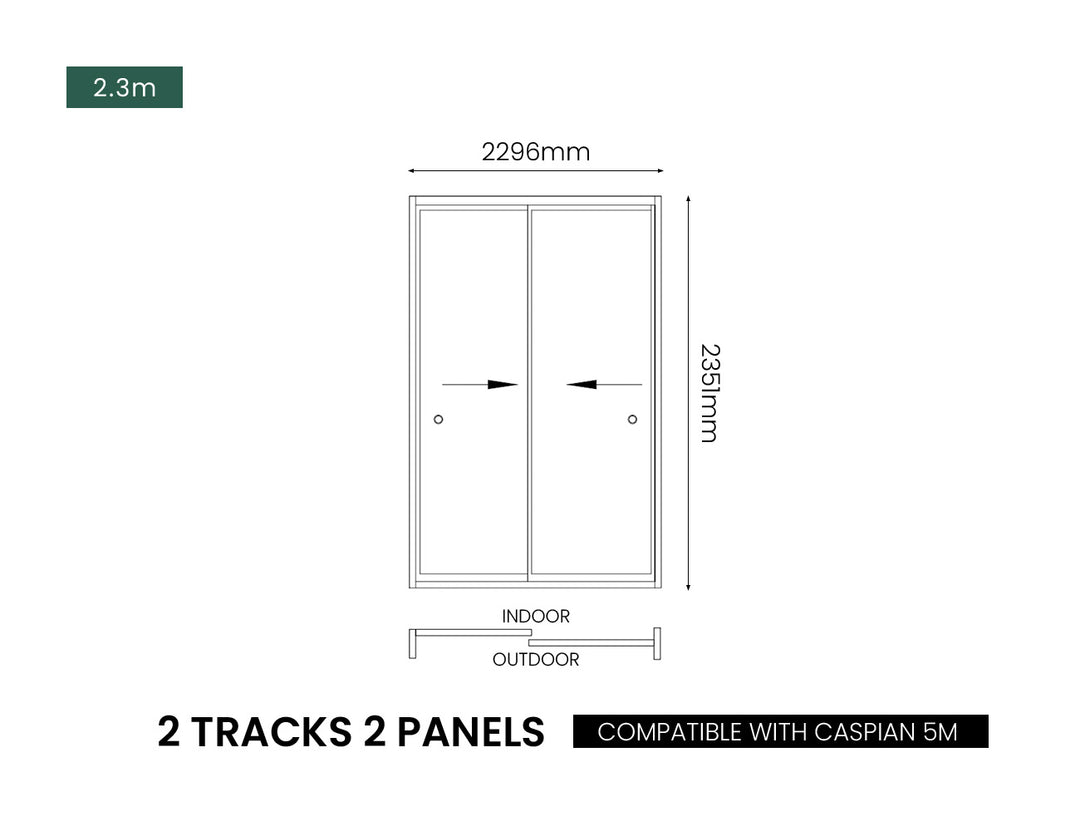 Frameless Glass Sliding Door for Caribbean & Atlantic & Caspian Freestanding Pergola