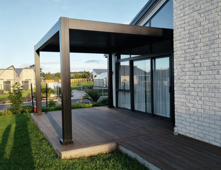 Tasman Motorised Freestanding Louvre Roof Aluminium Pergola