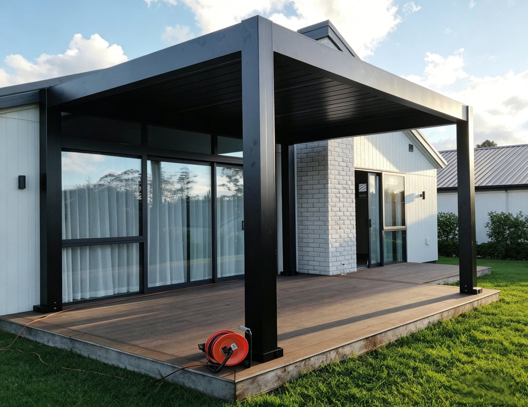 Tasman Motorised Freestanding Louvre Roof Aluminium Pergola