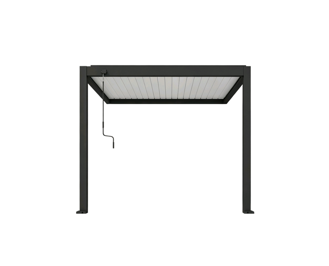 Atlantic Manual Wall Mounted Louvre Roof Aluminium Pergola