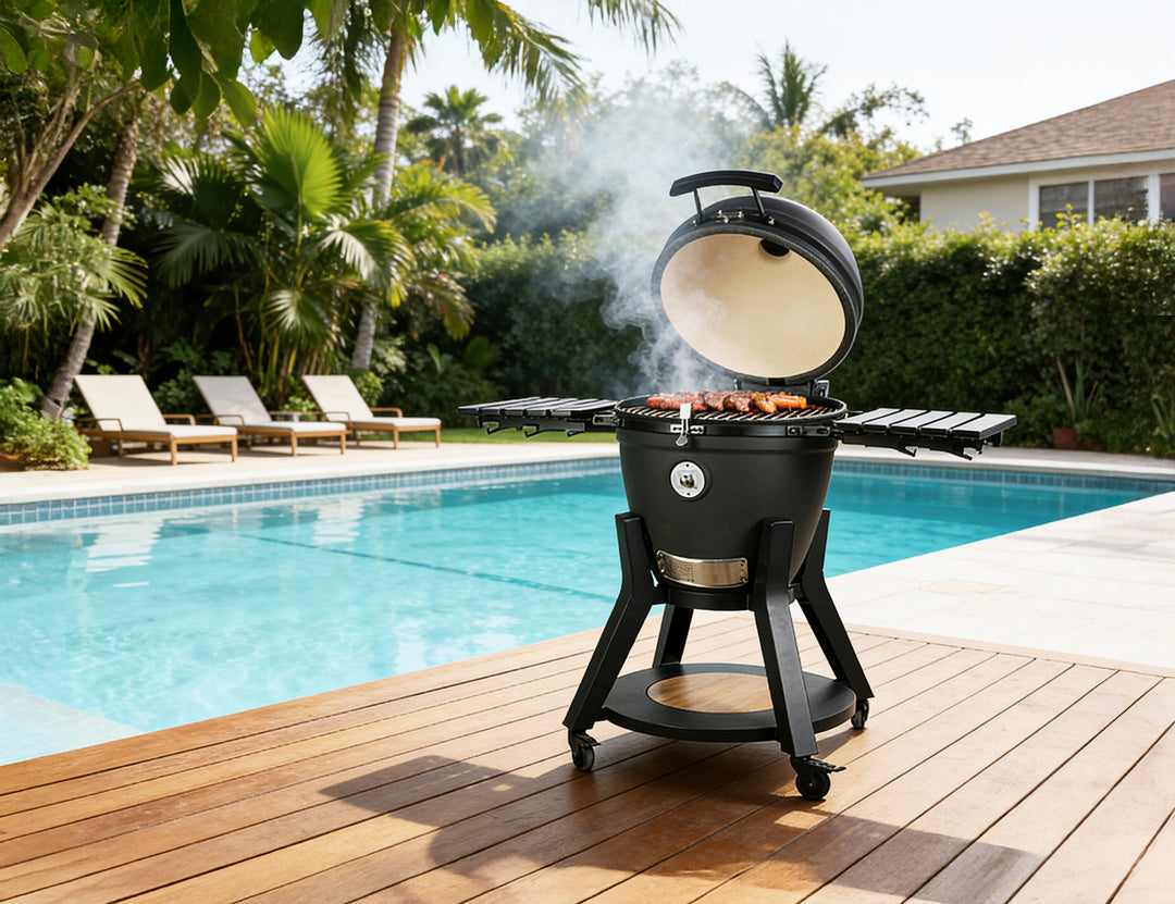 21-Inch Kamado Ceramic Charcoal Grill Pro